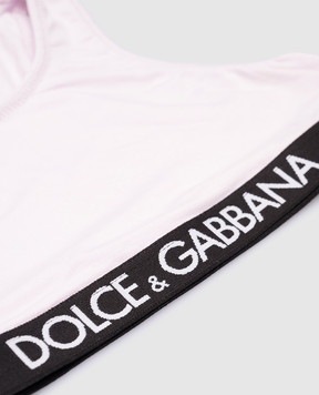 Dolce&Gabbana Children's pink top and panty set L5J713FUGNE