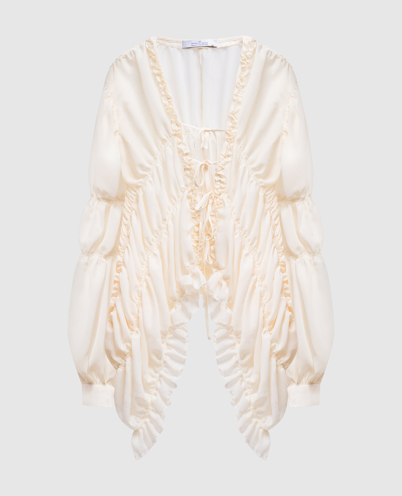 

Yellow blouse with drapery Rokh