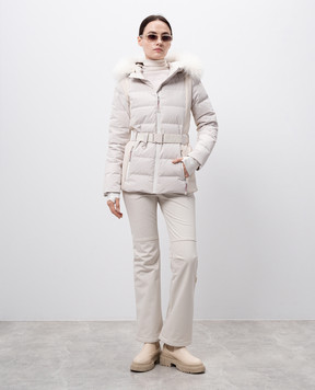 Yves Salomon SKI White ski pants 25WKP017XXS25W