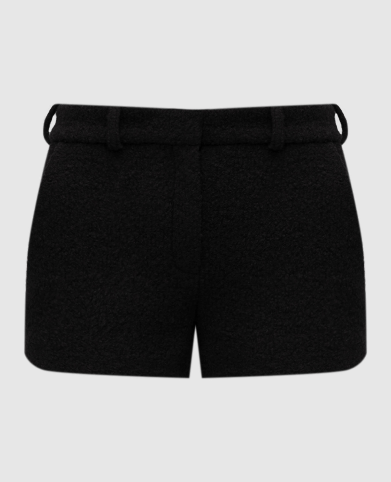 Black Inga boucle shorts with wool 16Arlington
