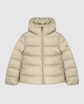 Moncler ENFANT Children's green down jacket with logo patch K29541A0004054AQE6