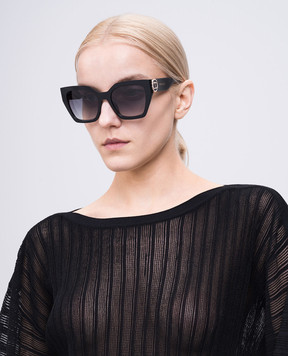 Twinset Black sunglasses with logo print 999TZ5059