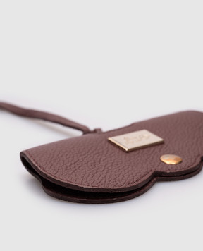 Babe Pay Pls Burgundy leather case for glasses 06186