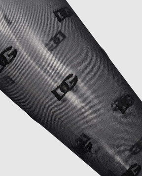 Dolce&Gabbana Black tights with logo 20 den O4B16TONP13