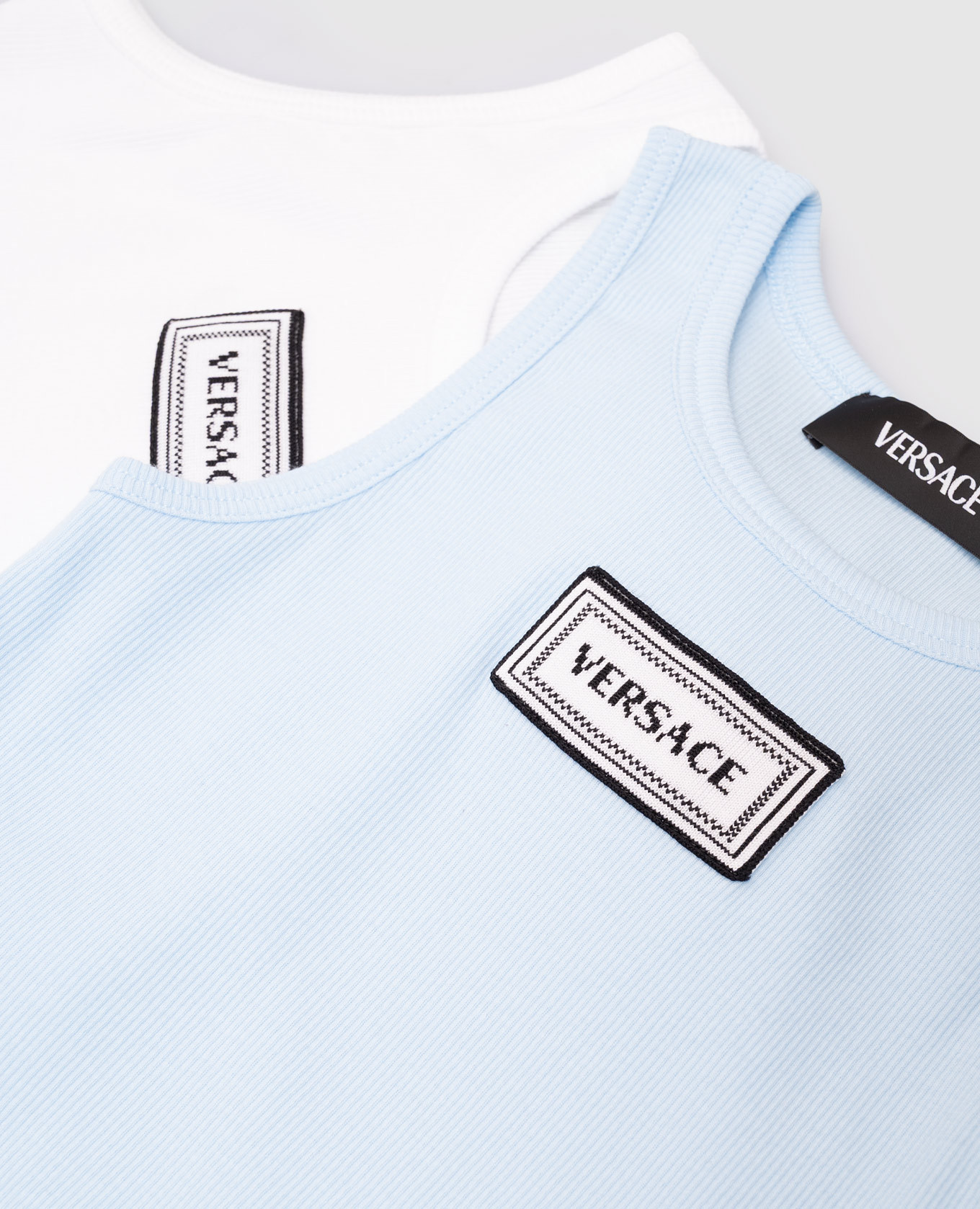 Children's ribbed T-shirt set with logo Versace 3