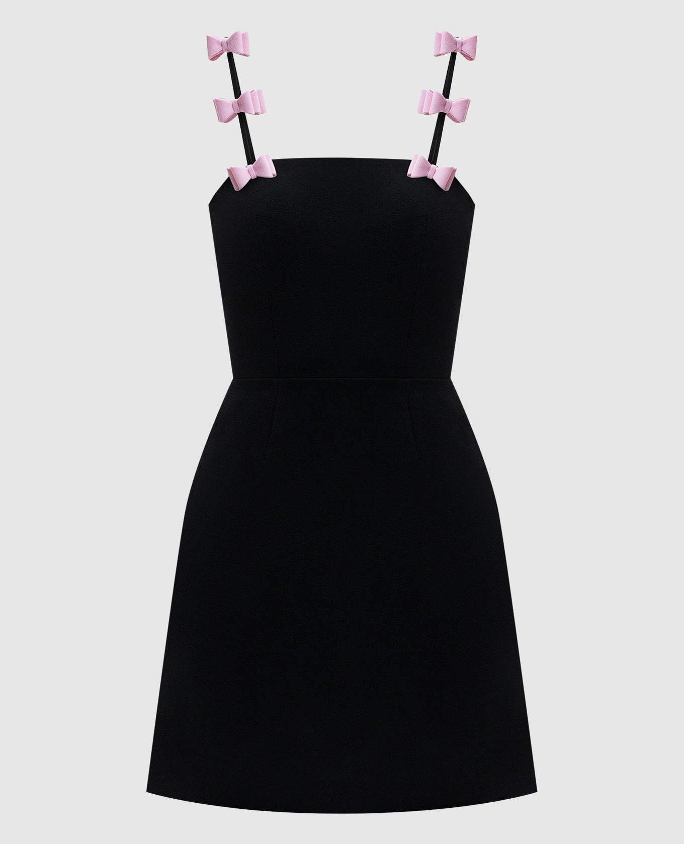 

Petit Cadeau black mini dress with wool Mach&Mach, Черный