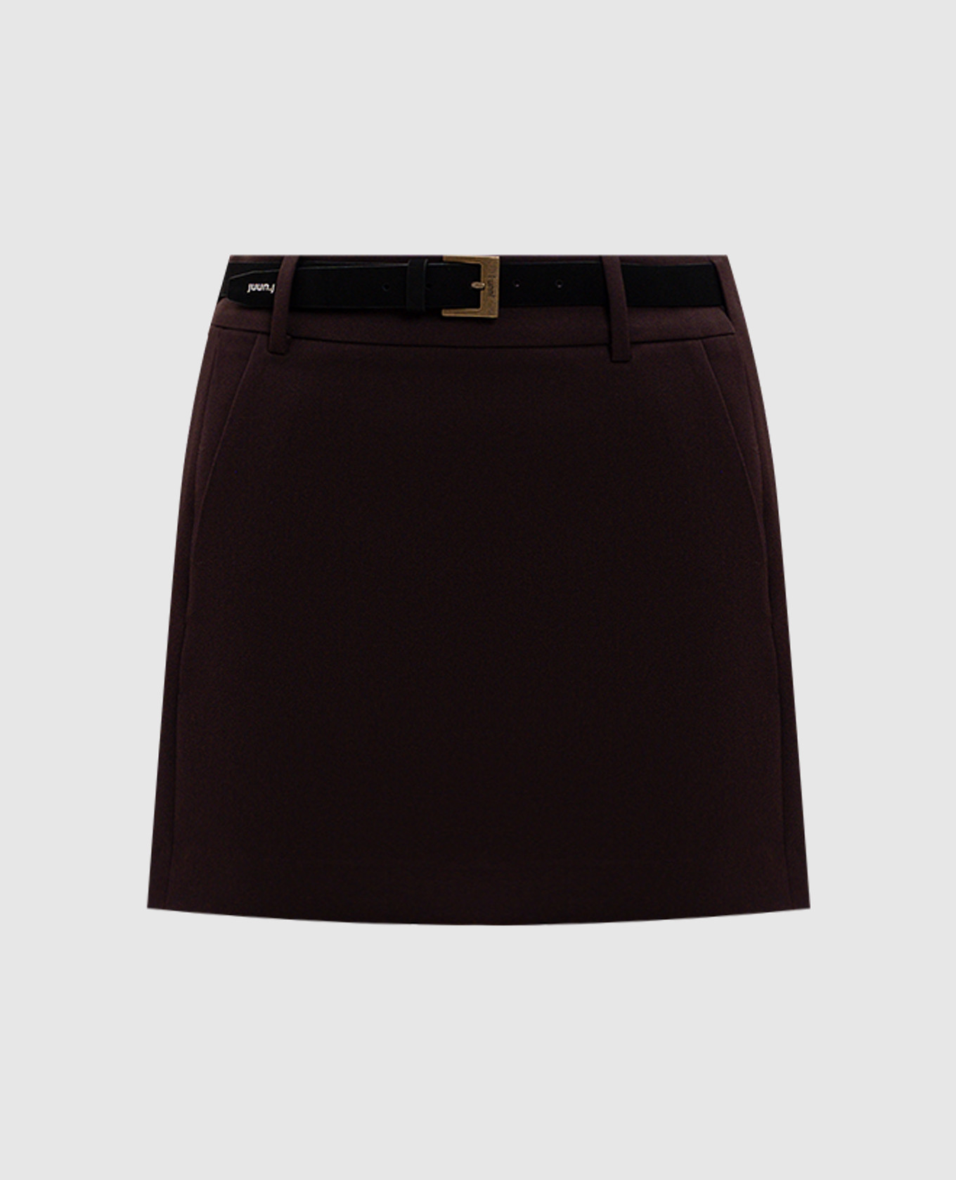 

Brown wool mini skirt Juun.j