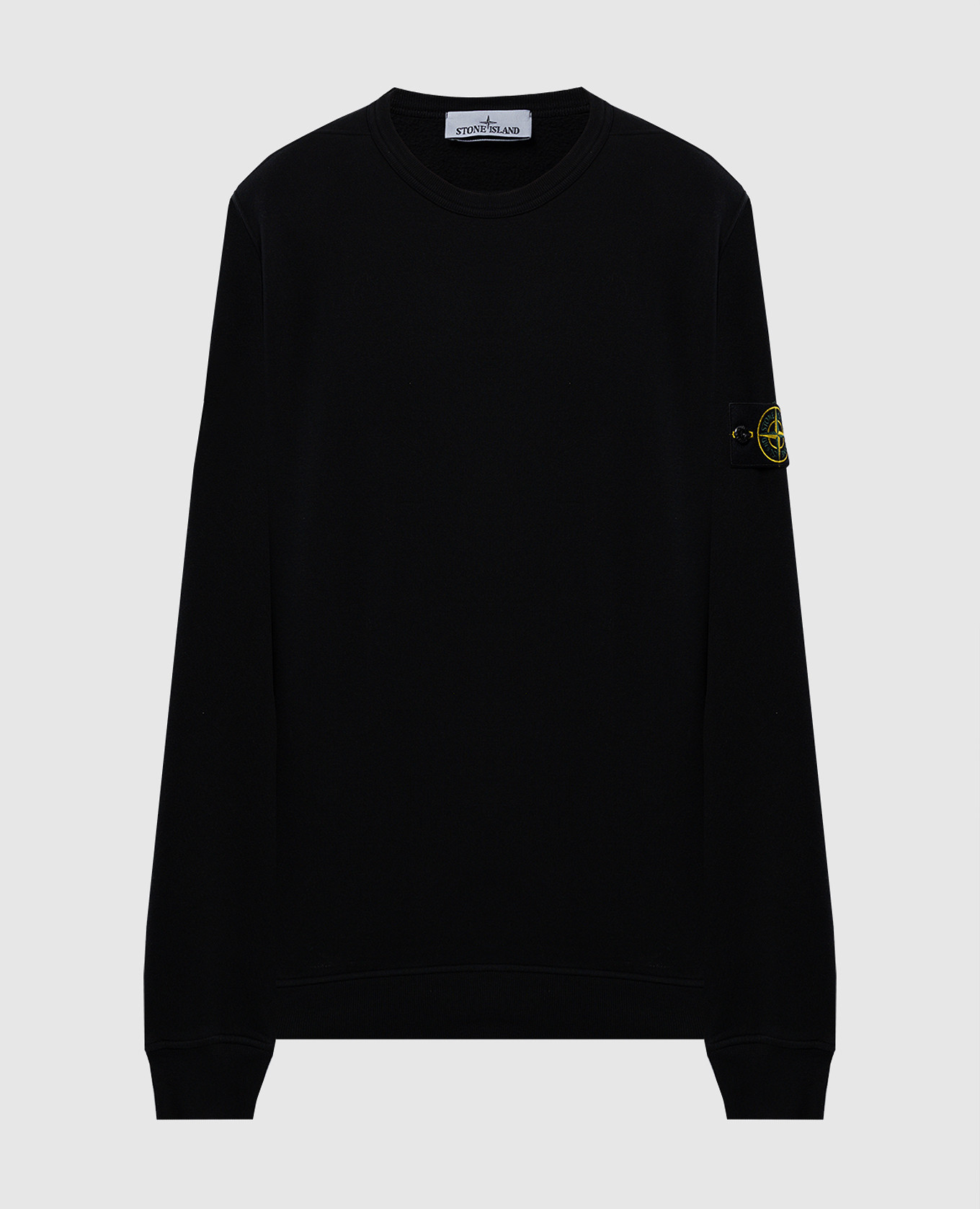 

Black sweatshirt with logo patch Stone Island