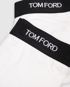 Tom Ford Set of white boxer briefs with logo pattern T4XC31040