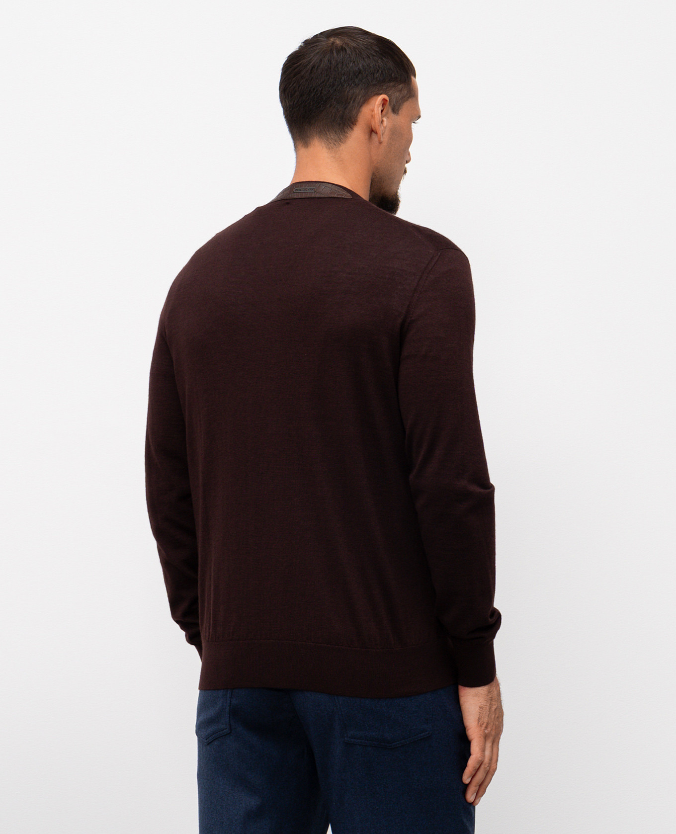

Brown cashmere and silk jumper Stefano Ricci