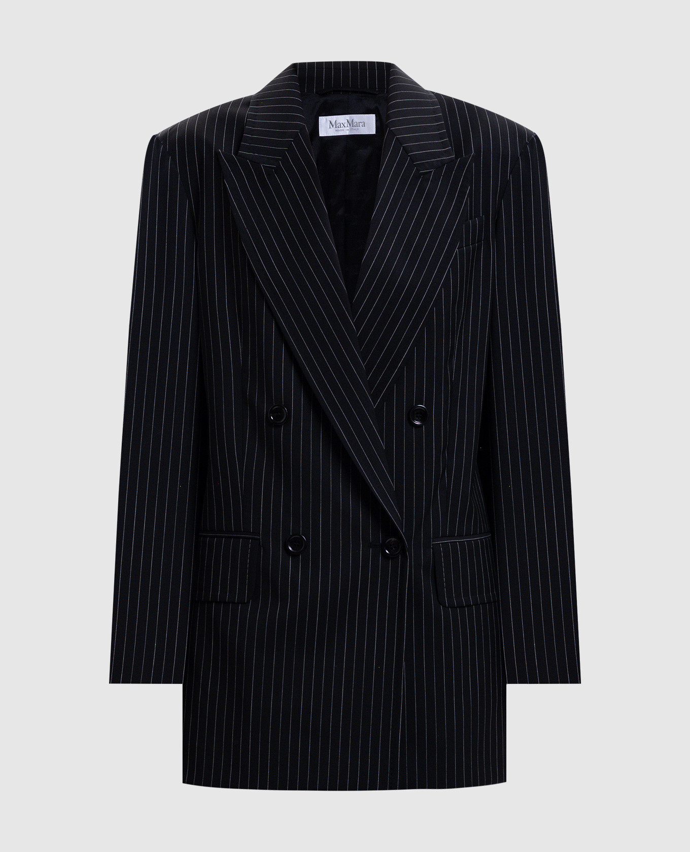 Black double-breasted MATTIA wool jacket Max Mara