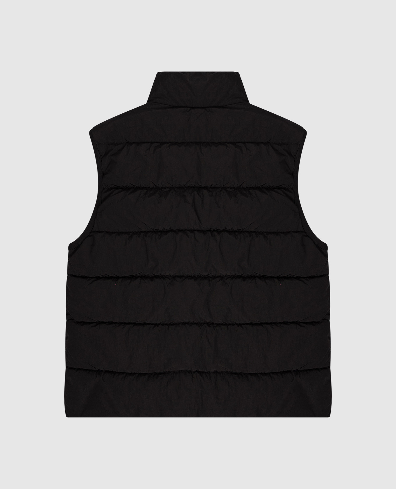 Children's black vest with logo embroidery C.P. Company 2