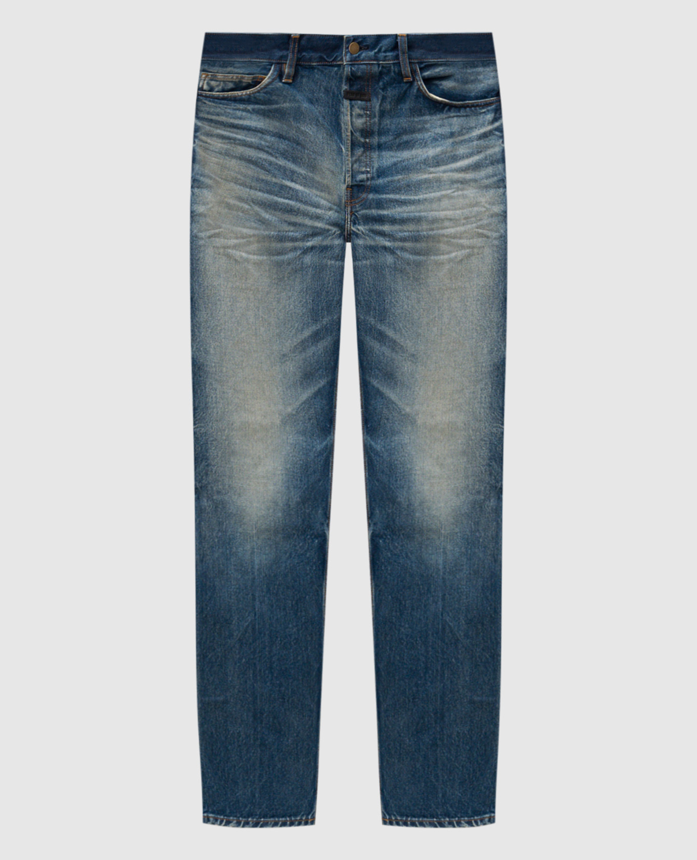 Blue jeans with a worn effect Fear of God