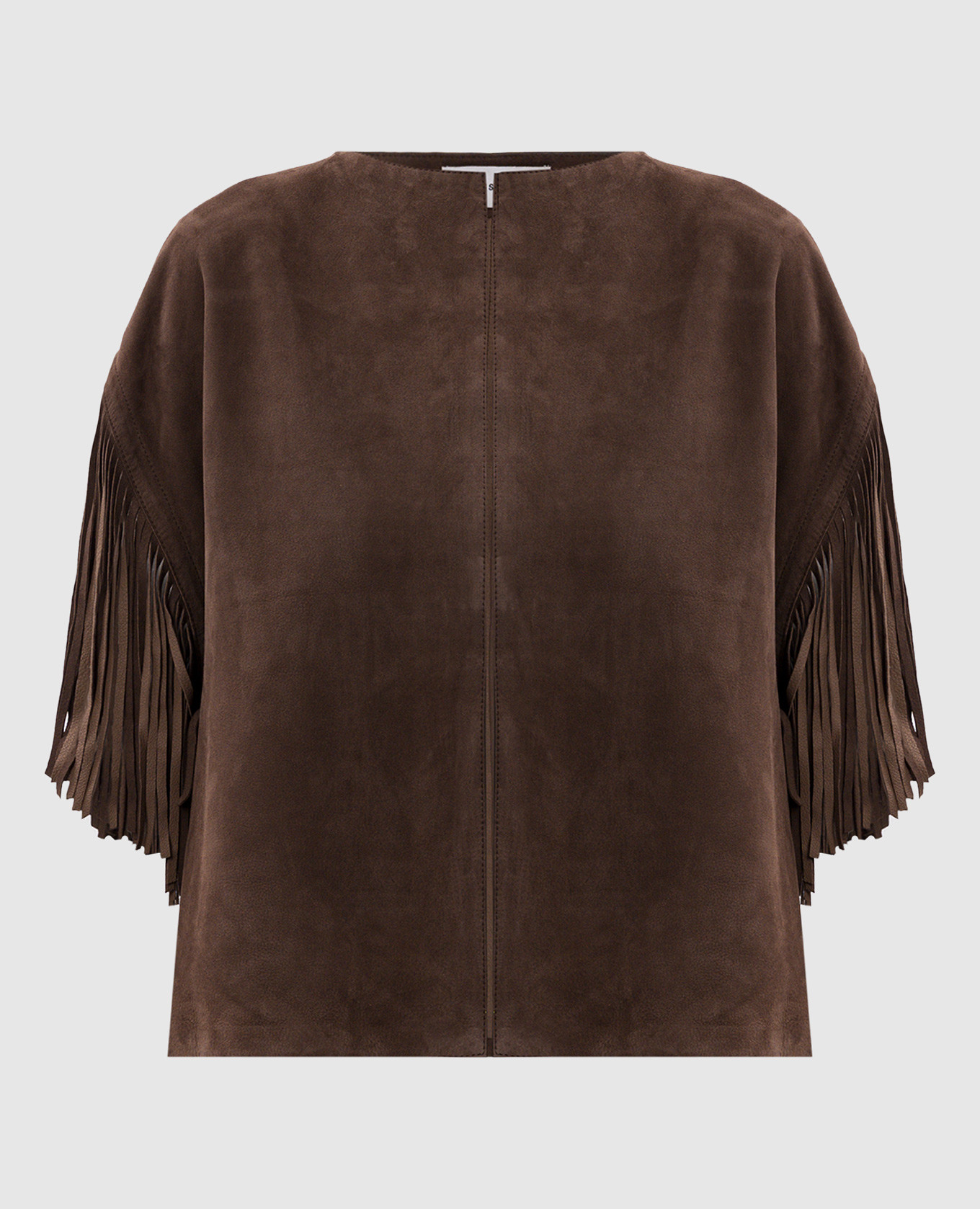 

Brown suede vest with fringe Yves Salomon