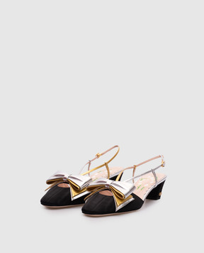 Valentino Black Bowow slingbacks with bow 6W2S0LB6QLJ