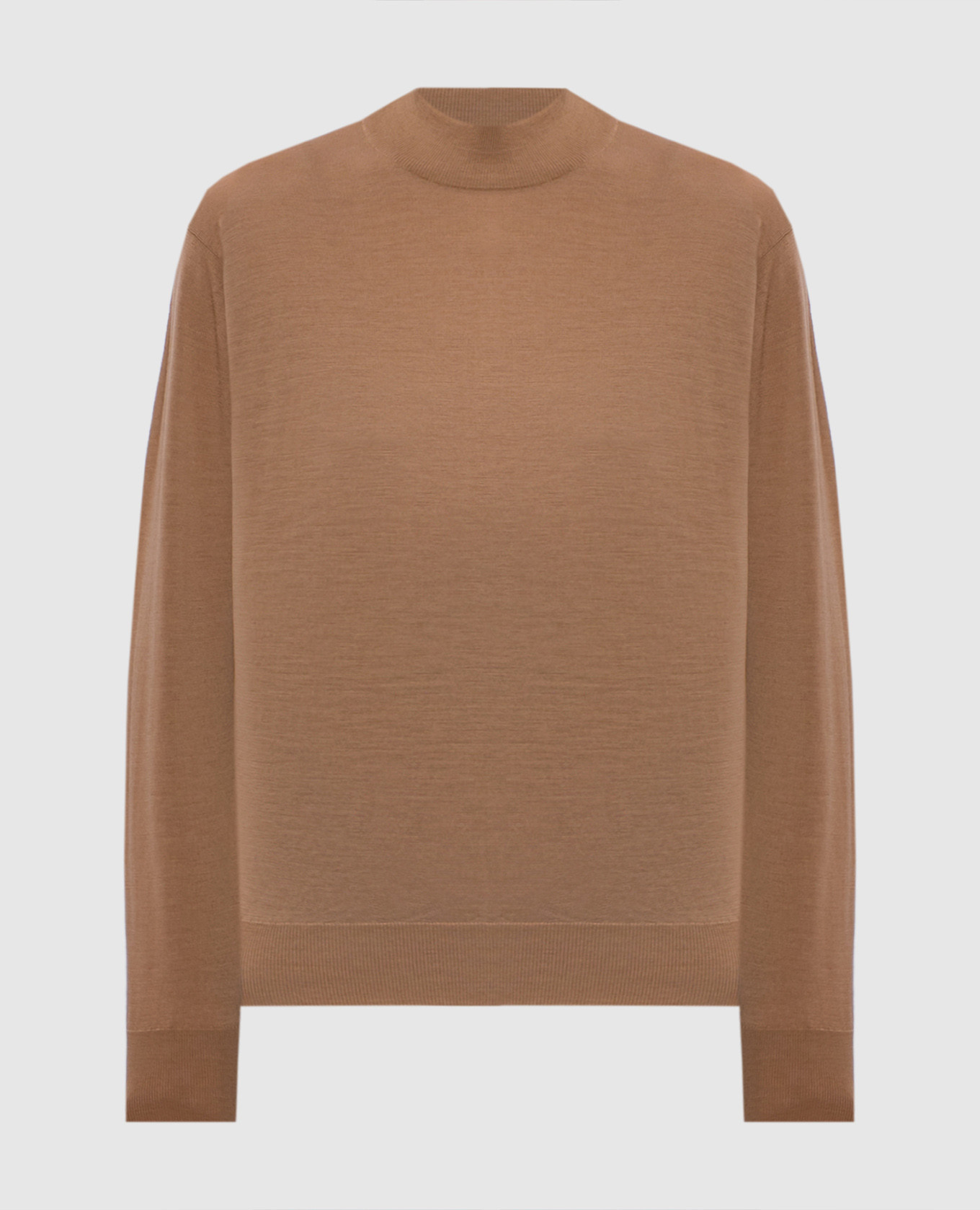 

Amity brown wool jumper John Smedley