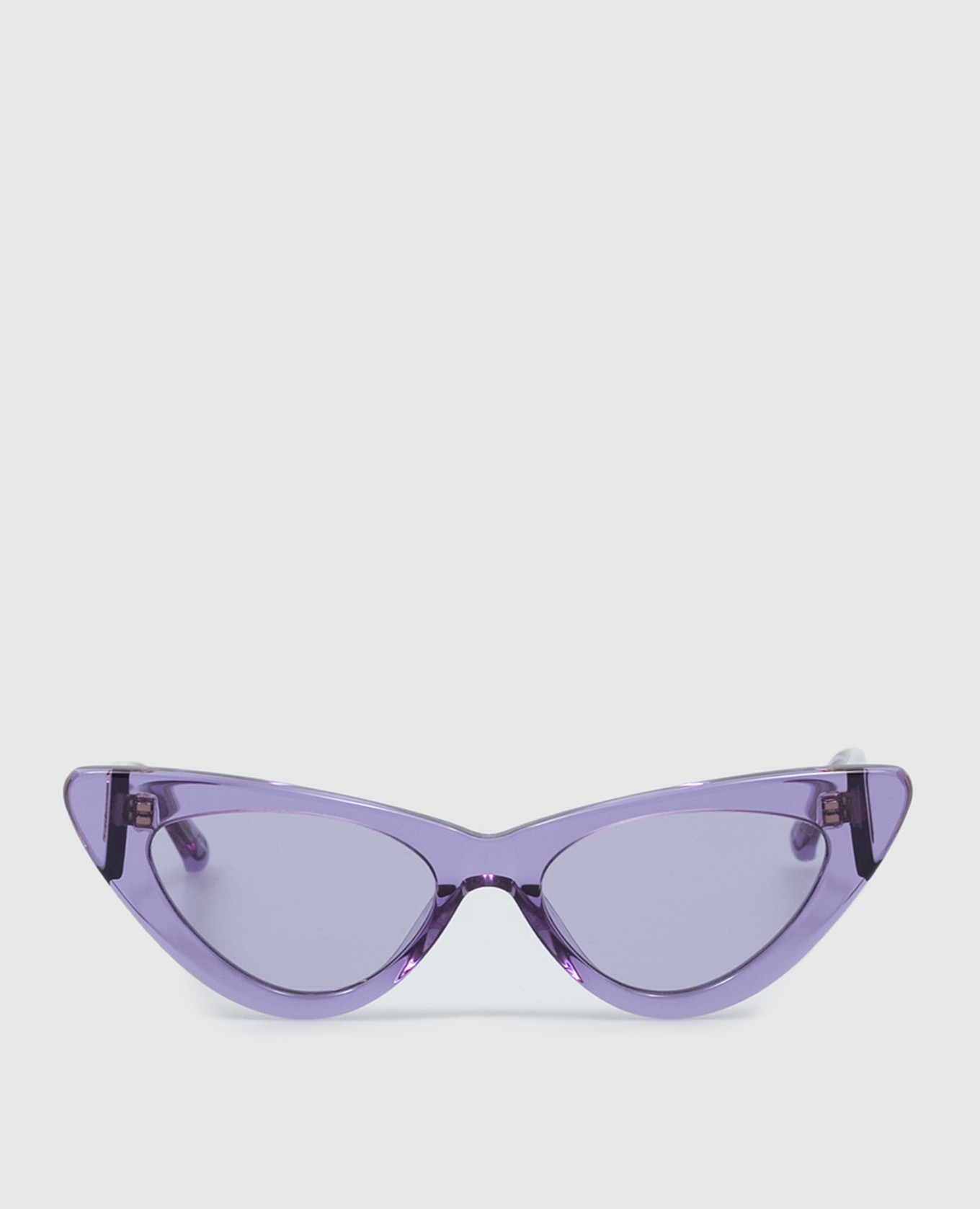 Dora cat eye purple sunglasses the attico by linda farrow