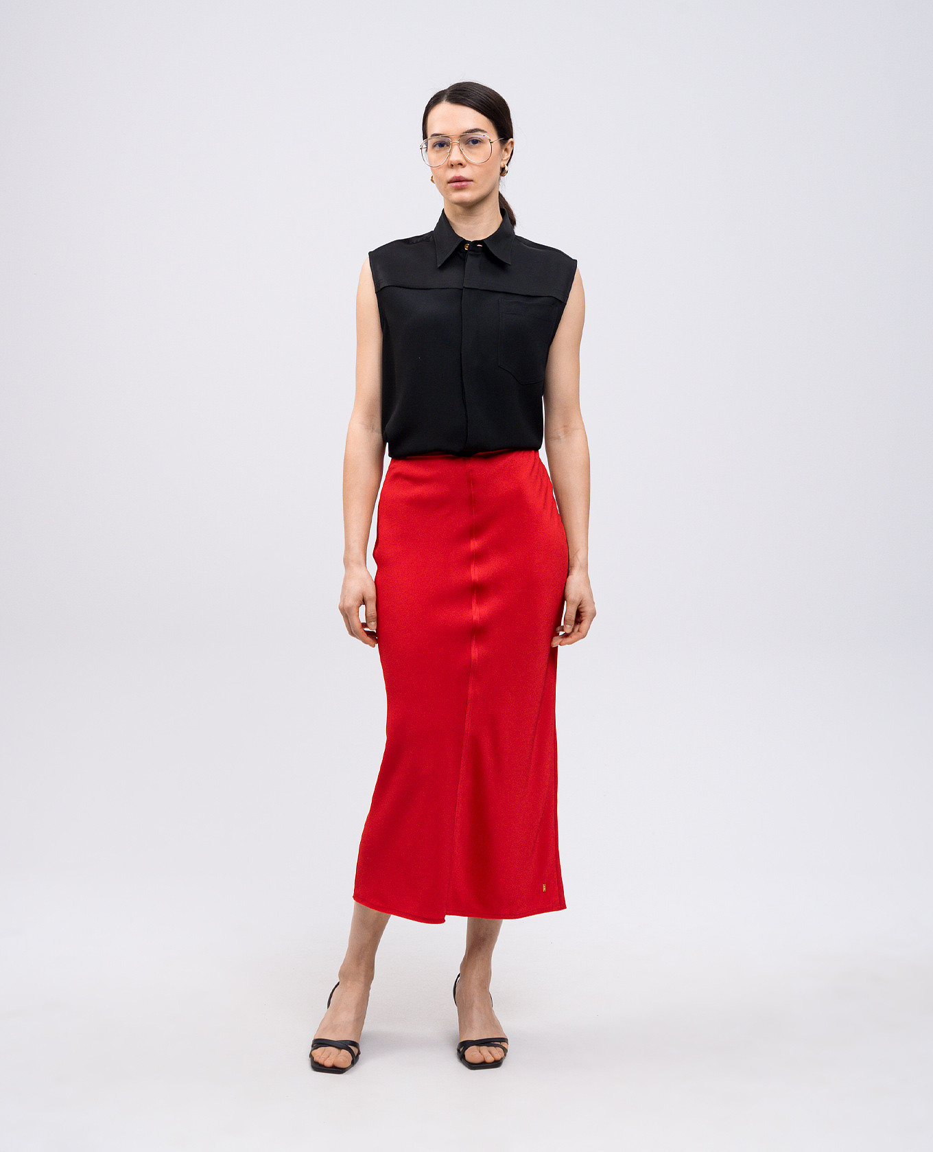 Black blouse with logo Ami Paris 2