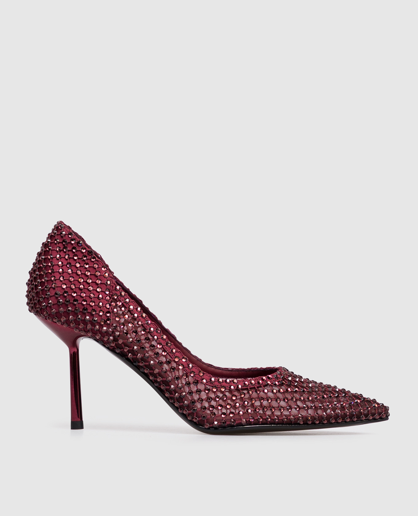 Burgundy GILDA shoes with crystals Le Silla