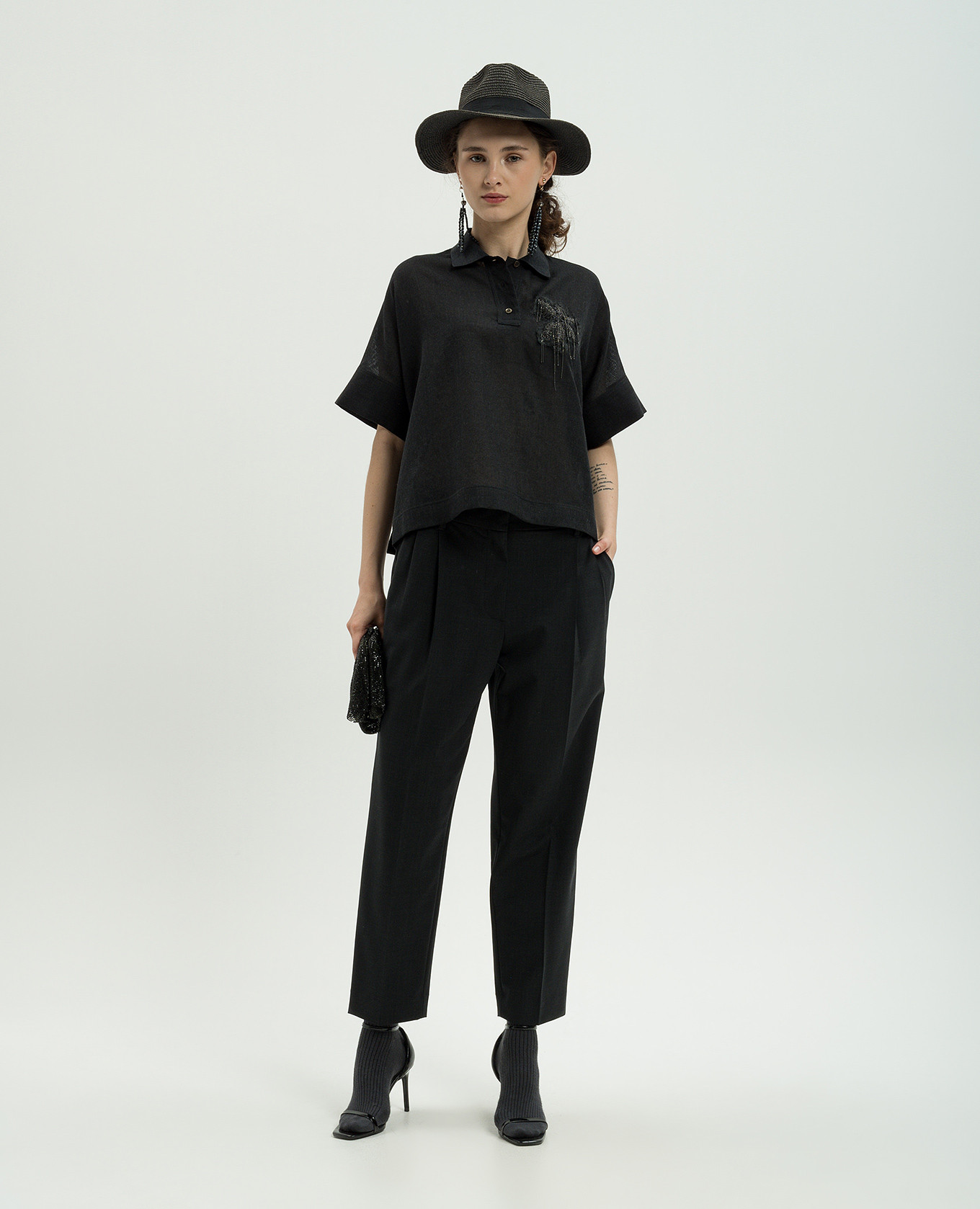 Black pants with wool Brunello Cucinelli 2