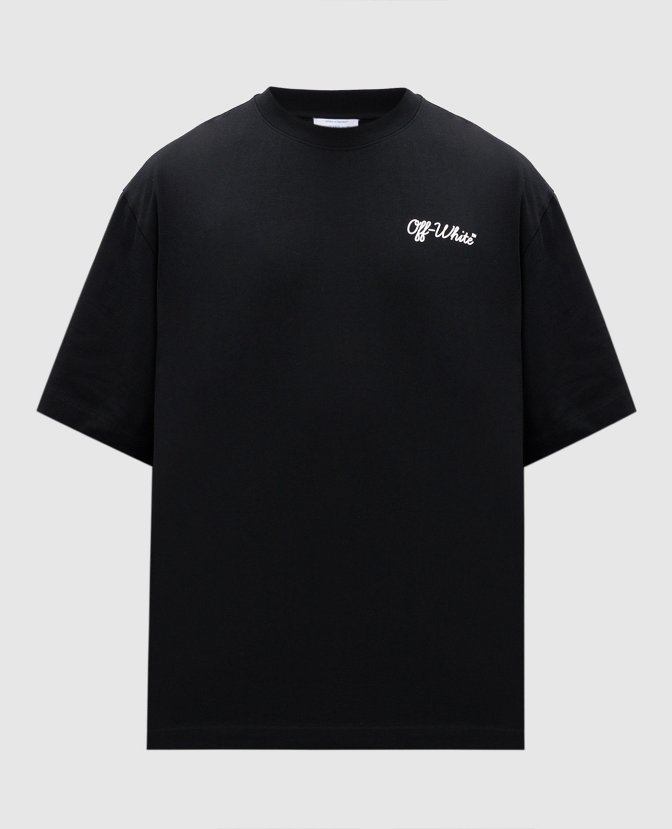 

Black T-shirt with textured logo Off-White