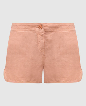 Vilebrequin Pink linen shorts LIEAU101