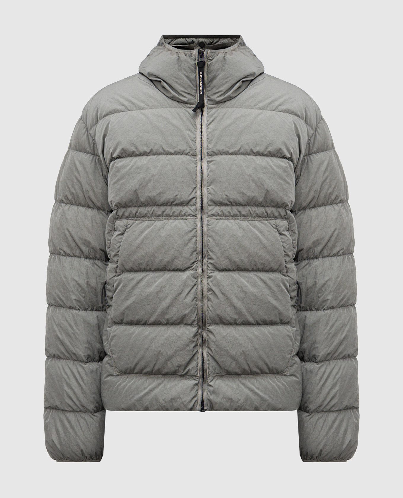

Khaki quilted down jacket C.P. Company