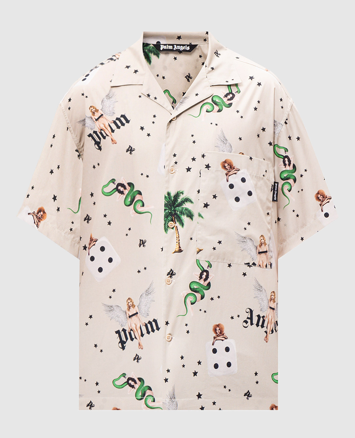 

Green shirt with Pin up print Palm Angels