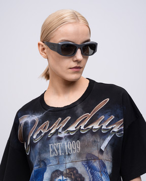 Balenciaga Grey sunglasses with crystals 812642T0041