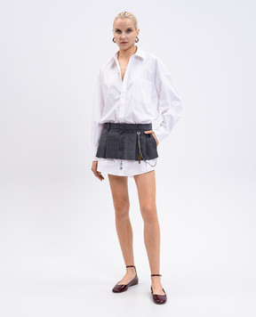Alexander Wang White double-layered shirt dress 1WC3256791