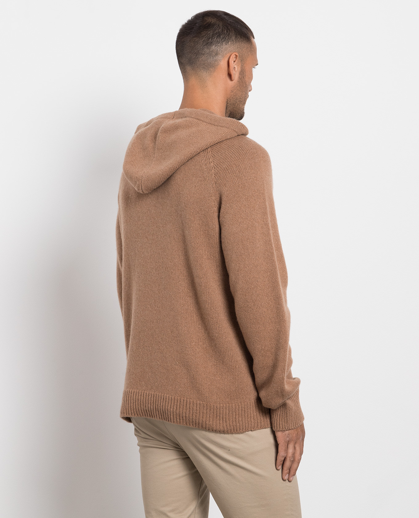 Brown cashmere hoodie Cashmere&Whiskey 4