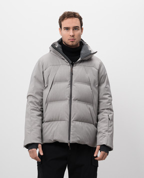 Sease Gray down ski jacket with wool OJ053TN454