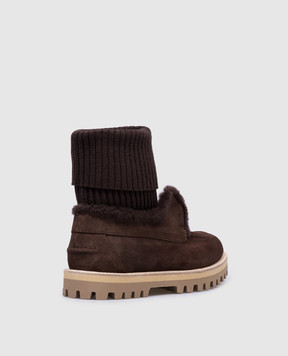 Le Silla YACHT brown suede loafers 5185T020M1PPPOW