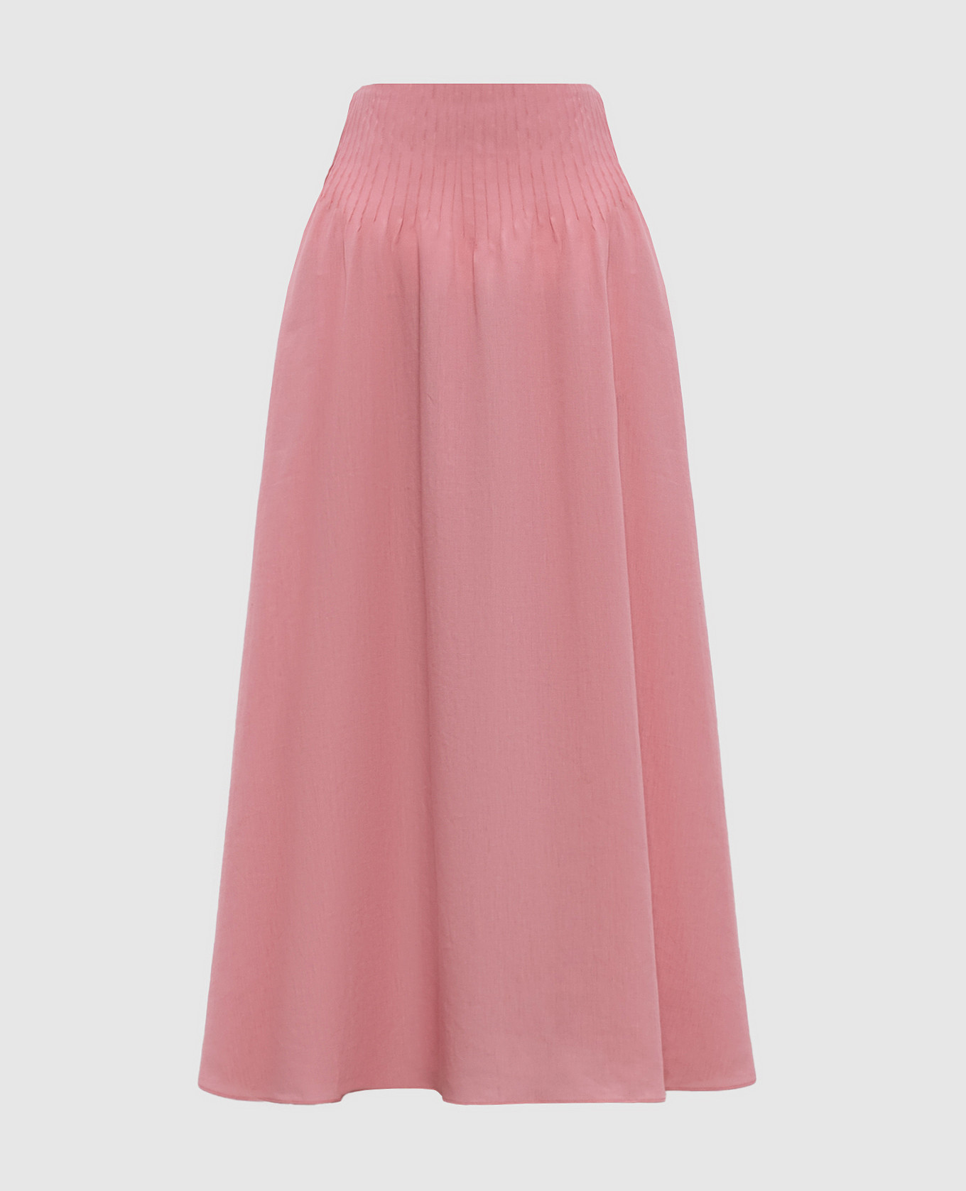 

Pink Penelope linen midi skirt Gabriela Hearst