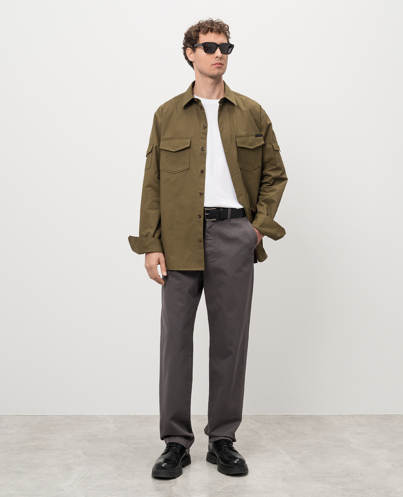 Gray pants with logo patch Dolce&Gabbana 2
