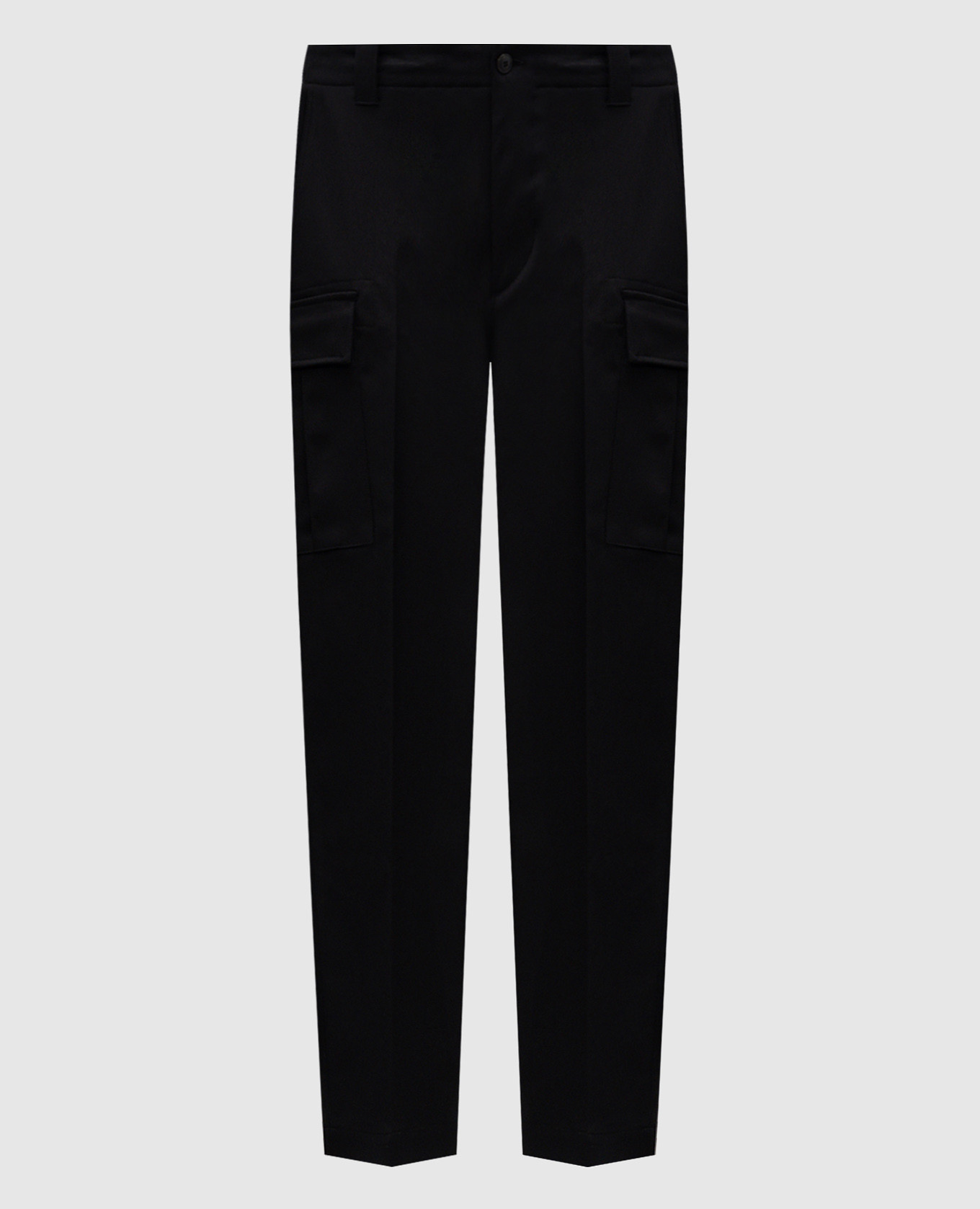 Black cargo pants with wool Cashmere&Whiskey