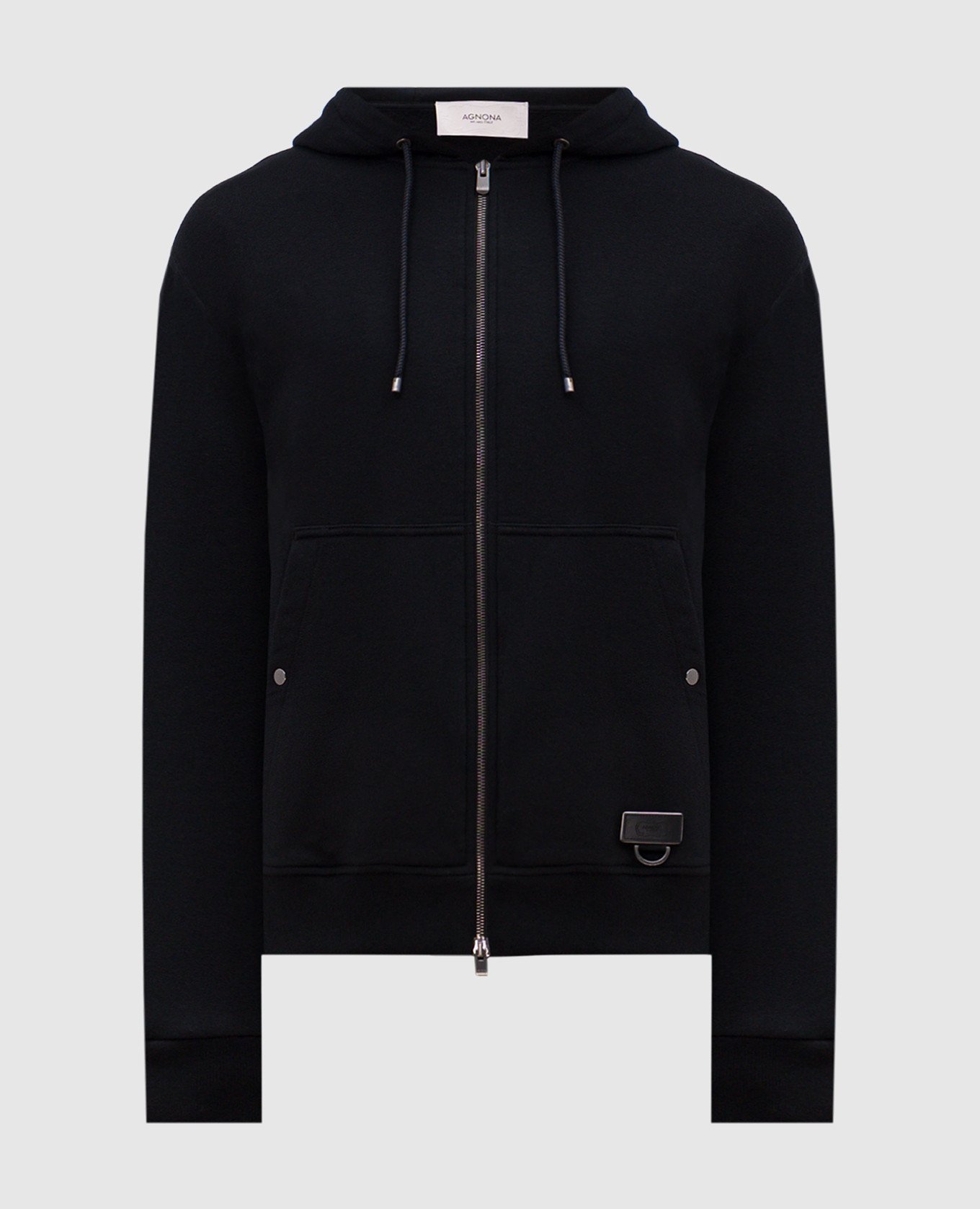 Black sports jacket with cashmere agnona