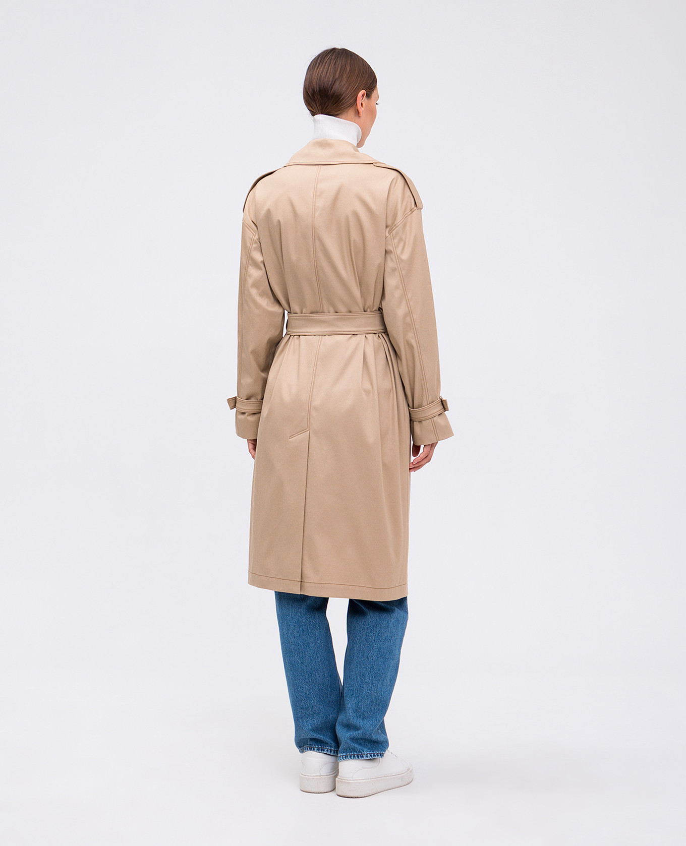 

PALMIZI double-breasted beige trench coat Max Mara