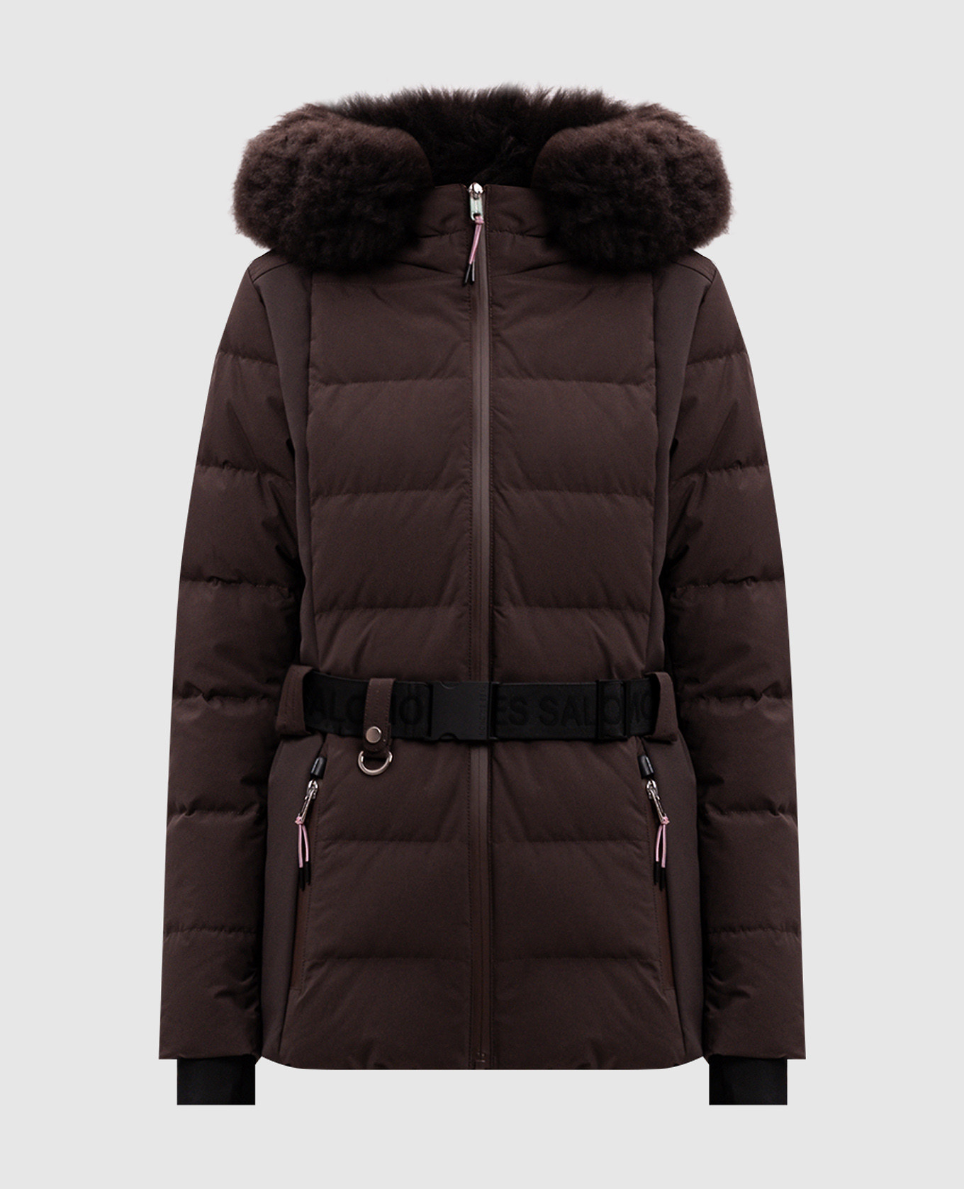 

Brown ski down jacket Yves Salomon SKI