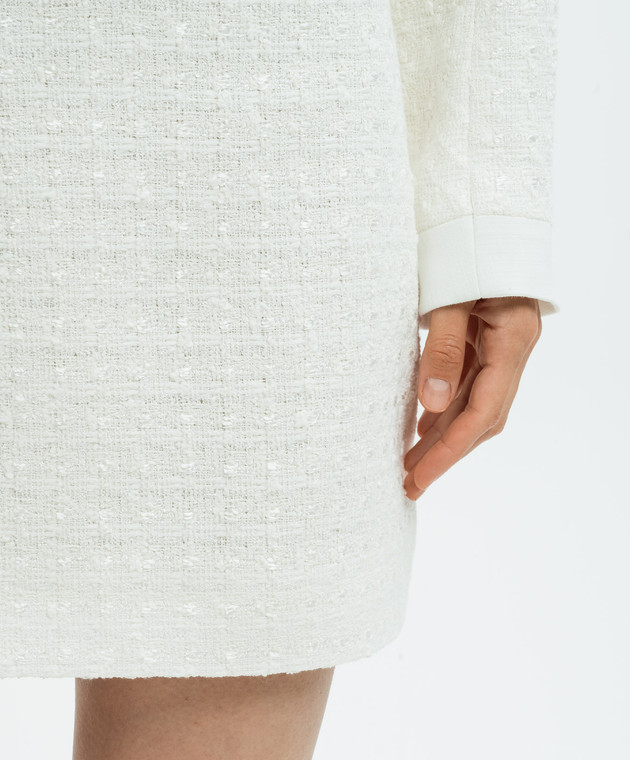 ワンピース CASABLANCA Women Short Skirts WPF24SK11601 White Casablanca - White tweed mini skirt WPF24SK11601 - shop with
