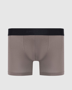 Zimmerli Khaki boxer briefs with logo 7001343