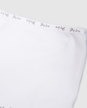 Story Loris Children's white panties with a logo 36307816