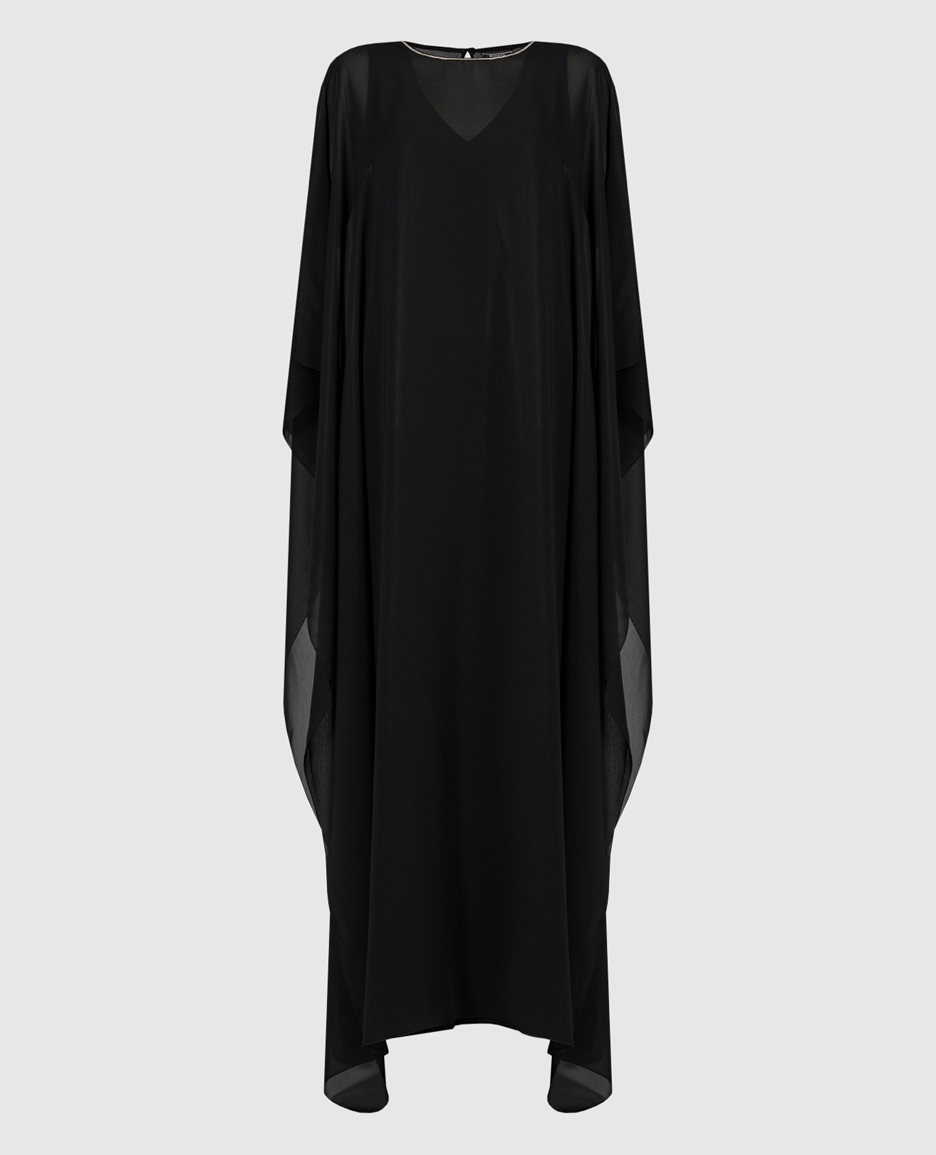 

Black maxi dress with monil chain Peserico