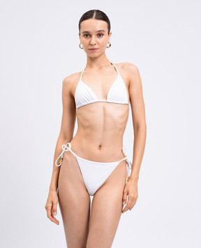 Balmain White swimsuit with logo BKB962260