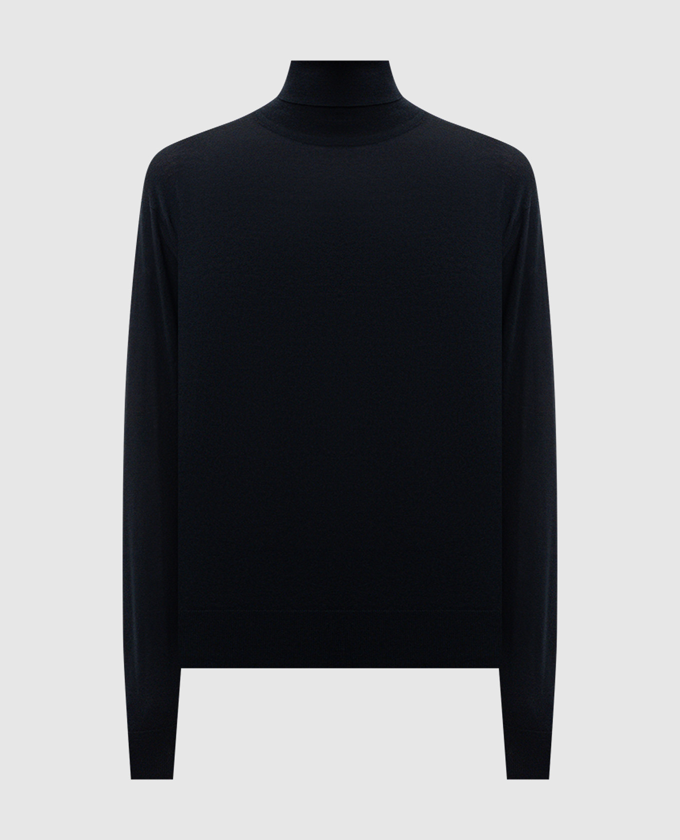 Black LETTY merino wool turtleneck John Smedley