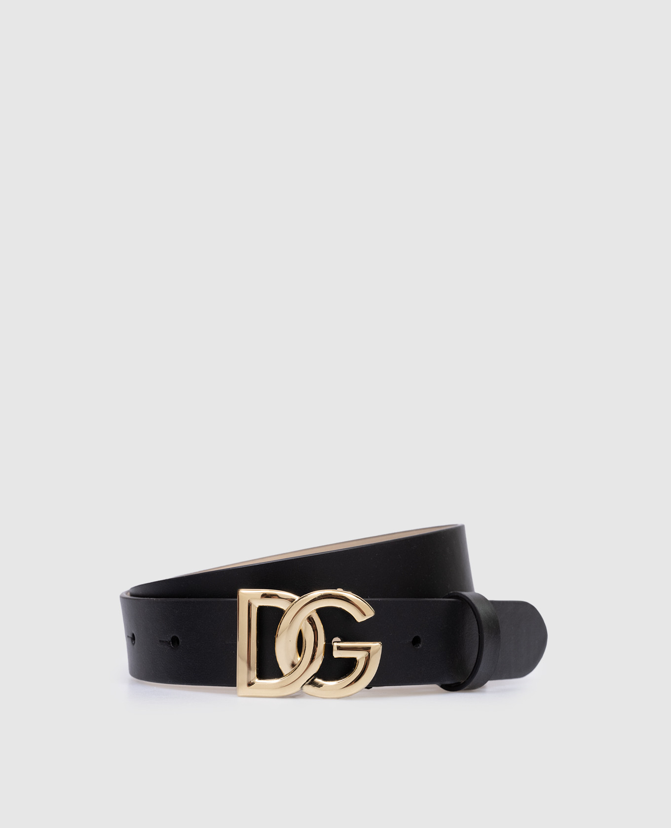 

Children's black leather belt with logo Dolce&Gabbana