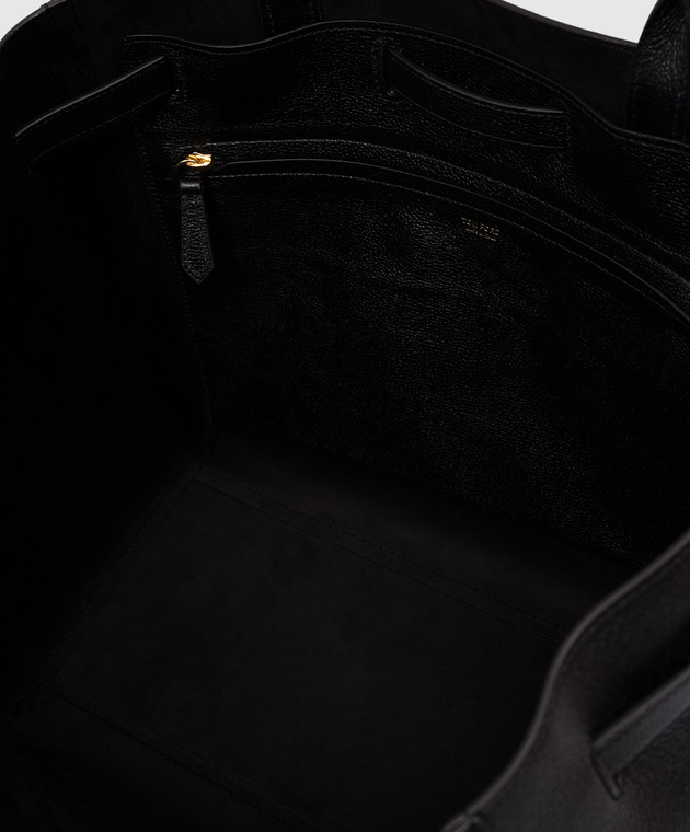 Tom Ford - AUDREY black leather tote bag with logo