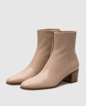 Gianvito Rossi Beige leather Spencer boots G7297745CUO