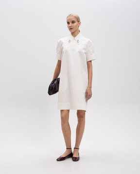Jil Sander White dress with metal decorative elements J02CT0503J45266