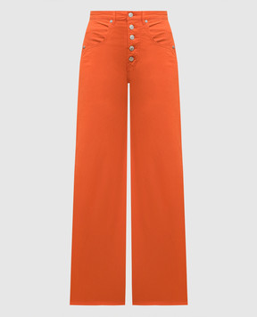 Woolrich Orange pants with logo patch CFWWTR0176FRUT3695